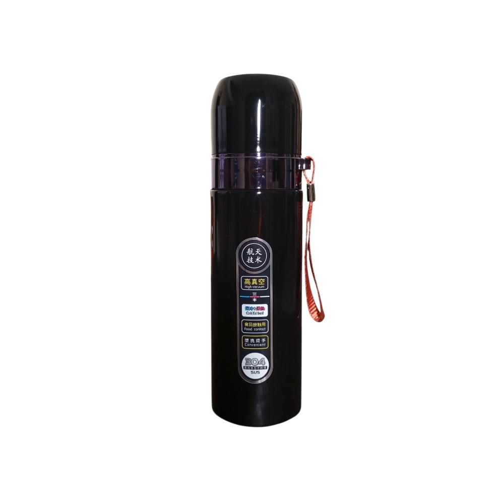 Stainless Steel Water Bottle – Black, 500ml